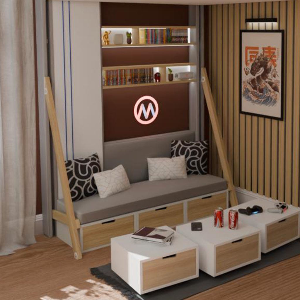 Focus sur la banquette Brick adaptée au lit Juno