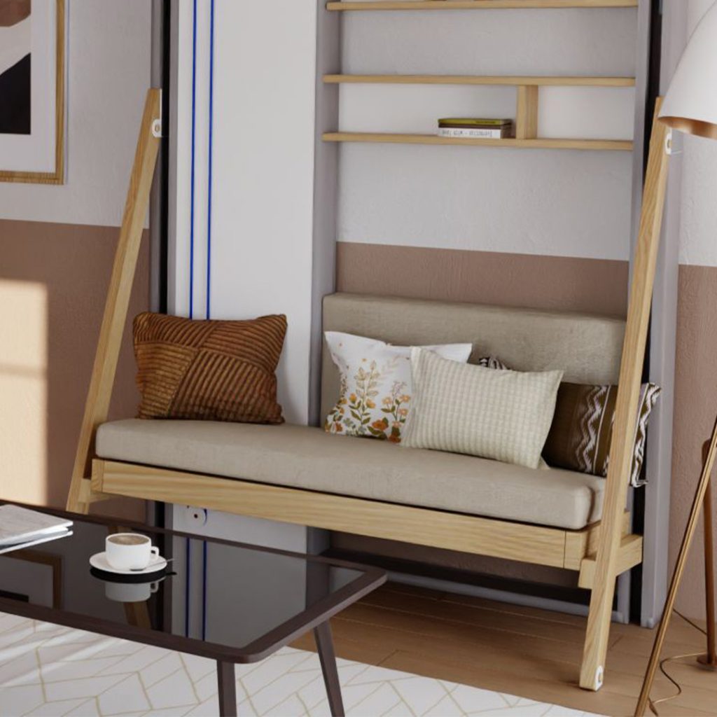 Zoom sur la banquette Sofa, le canapé adapté au lit Juno